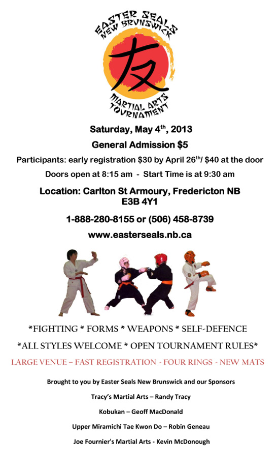 6th Annual Easter Seals Martial Arts Classic Poster