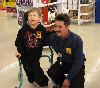 Brandon Liston and Doug MacKenzie promoting the Paper Egg Campaign in 2010